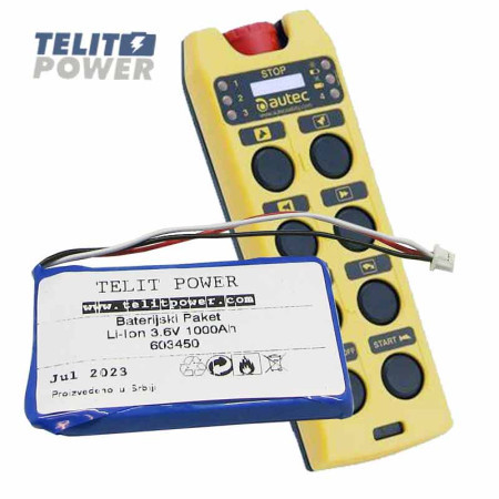 TeliPower baterija Li-Po 3.7V 1000mAh za Autech AIR8 kran kontroler ( P-2224 )
