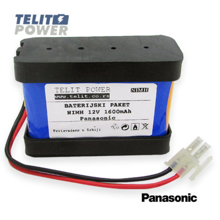 TelitPower baterija NiMH 12V 1600mAh Panasonic za Besam Unislide II automatska vrata ( P-1512 )