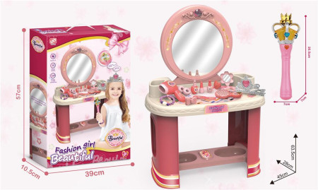 Toaletni sto za igru sa ogledalom i dodacima ( 339722 ) - Img 1
