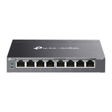 Tp-link ds108gp 8x1g poe/65w lan switch