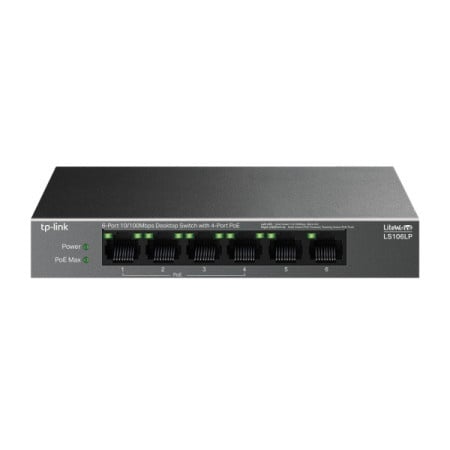 TP-link LS106LP 6port 10/100/1000Mbps/4-PoE LAN Switch metalno kućište