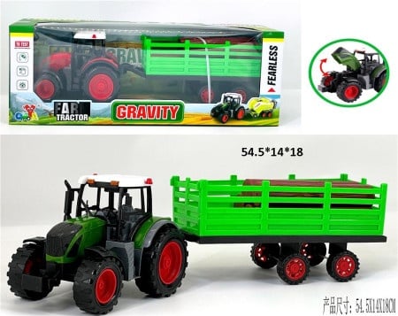 Traktor sa prikolicom i drvima ( 439745 )