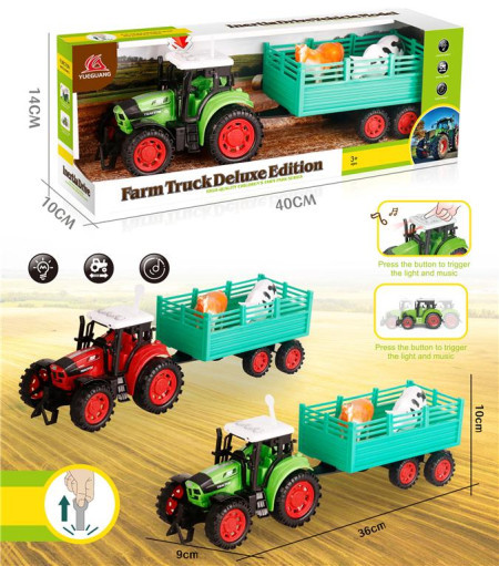 Traktor sa životinjama - svetlosni i zvučni efekti ( 155105 )