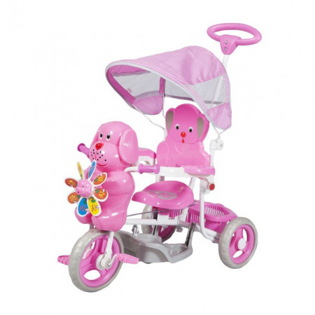 Tricikl za decu model sa kucom - pink - do 25 kg - Img 1