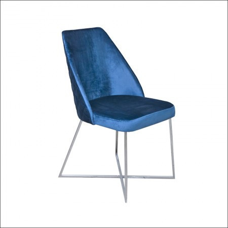 Trpezarijska stolica VIP Kraljevsko plava 470x500x920 mm ( 775-065 ) - Img 1