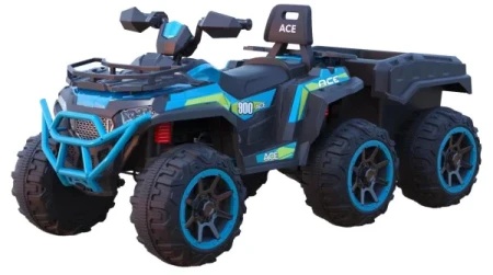 TSport ts-153-c atv veliki dečiji kvad 4×4 na akumulator sa prikolicom u plavoj boji ( TS-153-C PL ) -1