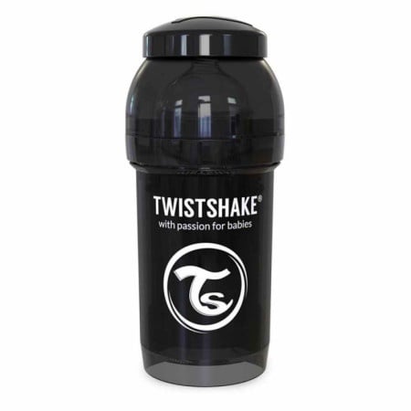 Twistshake flasica za bebe 180ml black ( TS78042 )