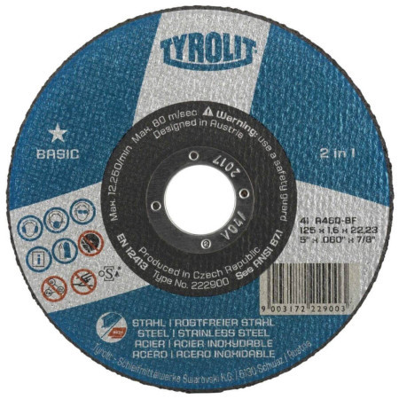 Tyrolit rezna ploča 125x2.5 2u1 basic ( 222998 )