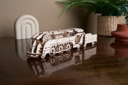 Ugears 3d mehanička puzzla - MINI LOKOMOTIVA ( 7136)