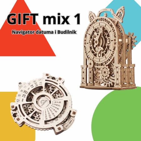Ugears 3d mix 1: NAVIGATOR DATUMA I BUDILNIK ( 8270)