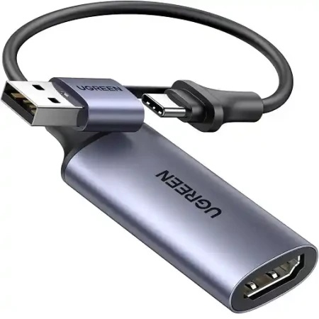 Ugreen Adapter konverter USB A/TipC -HDMI Kartica za video snimanje