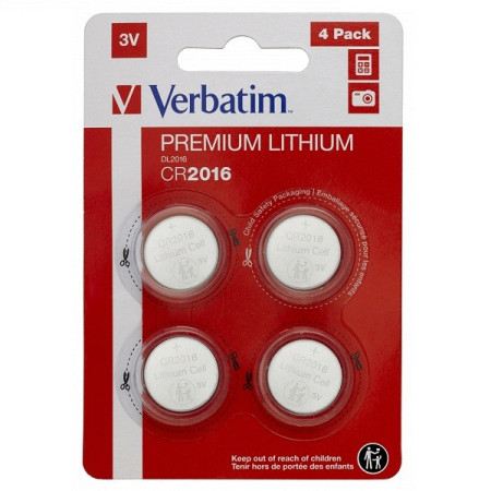 Verbatim CR2016 lithium baterija 3V 4PACK 49531 ( CR2016V4/Z ) - Img 1