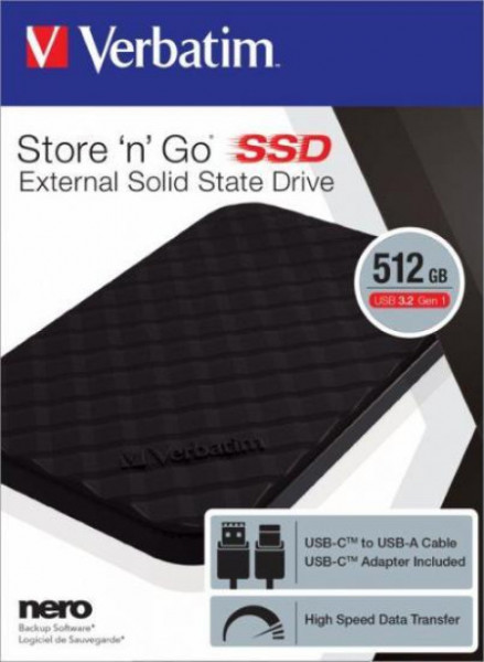 Verbatim Portabl externi SSD 512G (53250)
