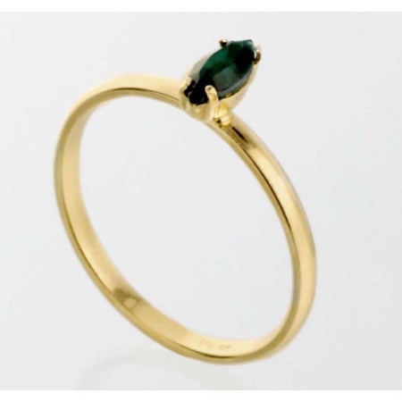 Victoria cruz etnia emerald gold prsten sa swarovski kristalom ( a4031-20da )