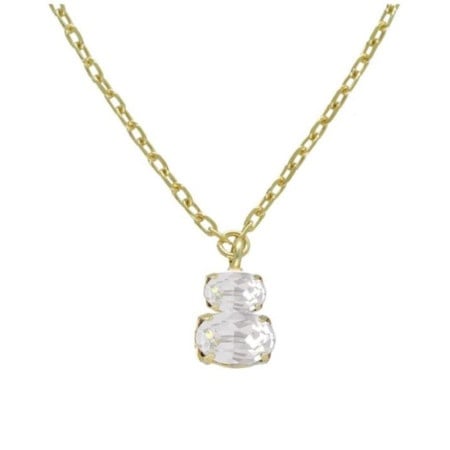 Victoria cruz gemma crystal gold ogrlica sa swarovski kristalima ( a4512-07dg )