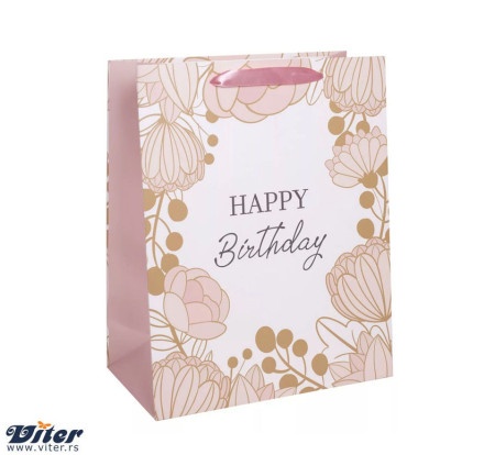 Viter kesa happy birthday in pink flowers l ( 370242 )-1