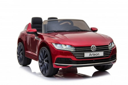 Volkswagen Arteon Licencirani auto za decu na akumulator sa kožnim sedištem i mekim gumama - Crveni - Img 1