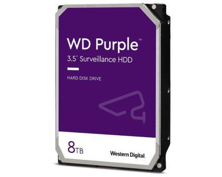 WD 8TB 3.5&quot; SATA III 256MB IntelliPower WD85PURZ Purple hard disk - Img 1