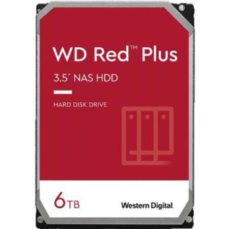 WD wd60efpx red plus 5400rpm 256mb hdd 6tb - Img 1