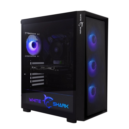 White Shark gcc 2401 warhead - 3 black 4 fans pc case