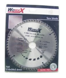 Womax list testere fi 210mm x 30mm x 2.6mm T60 za aluminijum ( 73100521 )
