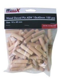 Womax tipla drvena ASW 10x40mm 100 kom ( 0104112 )