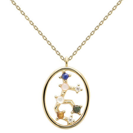 Ženska pd paola zlatna ogrlica virgo-devica sa pozlatom 18k ( co01-349-u )