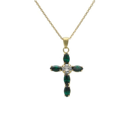 Ženska victoria cruz arisa emerald ogrlica sa swarovski kristalima ( a3726-20dg ) - Img 1