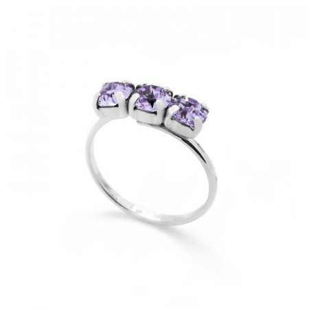 Ženski victoria cruz celine tree minis violet prsten sa swarovski ljubičastim kristalom ( a3246-31a )
