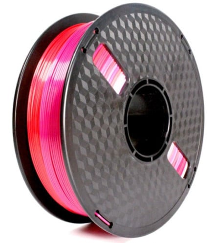 3DP-PLA-SK-01-RP PLA Svilenkasti duga Filament za 3D stampac 1.75mm, kotur 1KG red/purple