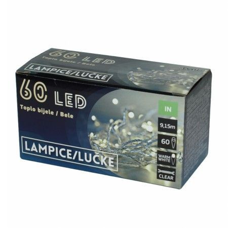 60 Led lampice bele B/O ( 52-103000 )