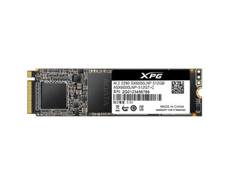 A-data 512GB M.2 PCIe Gen 3 x4 NVMe ASX6000LNP-512GT-C SSD