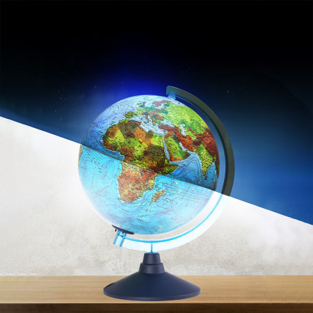 Alaysky, globus sa LED svetlom, engleski, fizička mapa, 21cm ( 100042 ) - Img 1