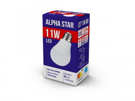Alpha Star E27 11W 1055LM 3.000K 15.000H sijalica ( E2711ASW/Z ) - Img 1