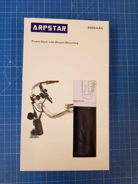 Alpha star powerbank sa držačem za bicikl 4000mAh + kabl USB-A na Micro USB ( 77200 ) - Img 1