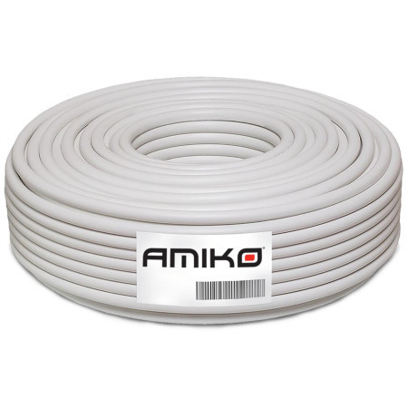 Amiko koaksijalni kabel RG-6, CCS, 100dB, 100 met. - RG6/100db - 100m