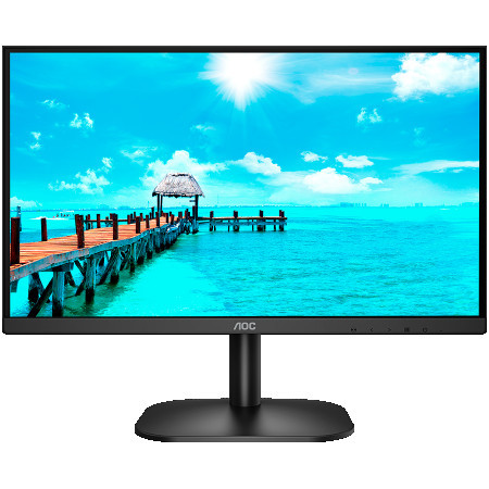 AOC LED VA, 54.6 cm (21.5"), 1920 x 1080 pixels, HDMI, 3000:1, 75Hz, 8 Bit, sRGB 98%, Full HD, LED, 4 ms, black monitor ( 22B2HEU )