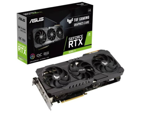 Asus nVidia GeForce RTX 3060 Ti 8GB 256bit TUF-RTX3060TI-O8GD6X-GAMING grafička kartica - Img 1