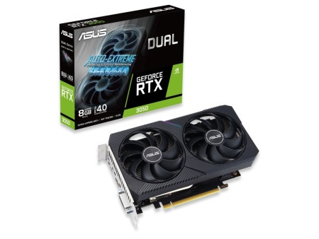 Asus rtx3050 dual-rtx3050-o8g-v2 nvd/8gb/gddr6/128bit/crna grafička karta ( dual-rtx3050-o8g-v2 )