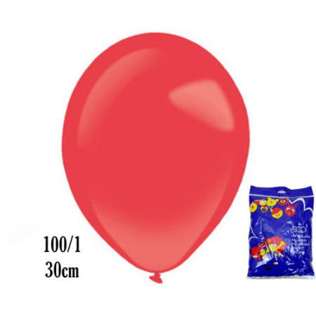 Baloni crveni 30cm 100/1 ( 383749 )