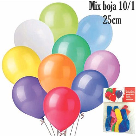 Baloni mix boja 25cm 10/1 ( 383752 ) - Img 1