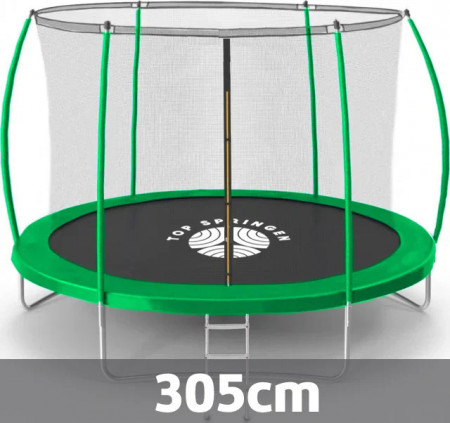 Baštenska trambolina 305cm Top Springen Sport Line SL305SIL sa unutrašnjom mrežicom i merdevinama