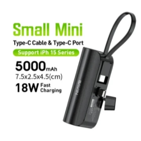 Bavin Power bank 5000mAh USB-C port + kabl type-C crna - PC012 PRO ( 90323 )
