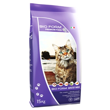 Bio form hrana za mačke 15kg micio mix  28/12 ( 62222 )-1