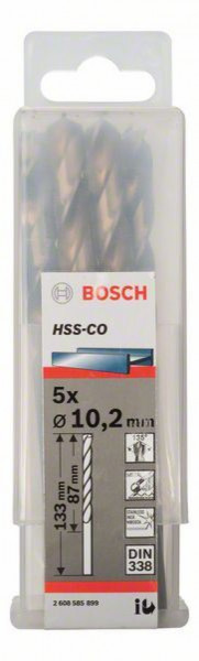 Bosch burgija za metal HSS-Co, DIN 338 10 x 87 x 133 mm ( 2608585898. ) - Img 1