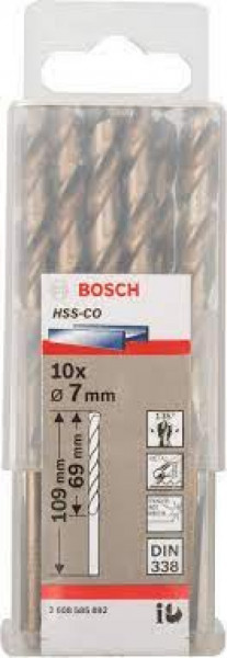 Bosch burgija za metal HSS-Co, din 338 7mm, 1 komad ( 2608585892. ) - Img 1