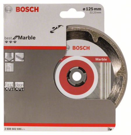 Bosch dijamantska rezna ploča best for marble 125 x 22,23 x 2,2 x 3 mm ( 2608602690 )