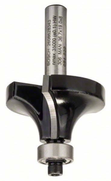 Bosch glodala za zaobljavanje 8 mm, R1 12 mm, L 19 mm, G 60 mm ( 2608628343 )