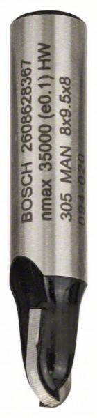 Bosch glodalo za poluokrugle kanale 8 mm, R1 4 mm, D 8 mm, L 9,2 mm, G 40 mm ( 2608628367 )