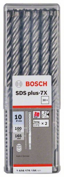 Bosch hamer burgija SDS plus-7X 10 x 100 x 165 mm, 1 komad ( 2608576196. )